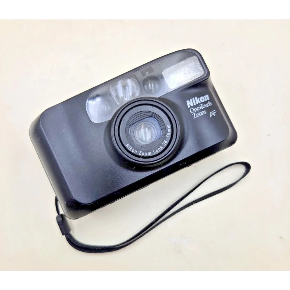 Nikon One Touch Zoom AF Quartz Date 35mm point and shoot film camera Black